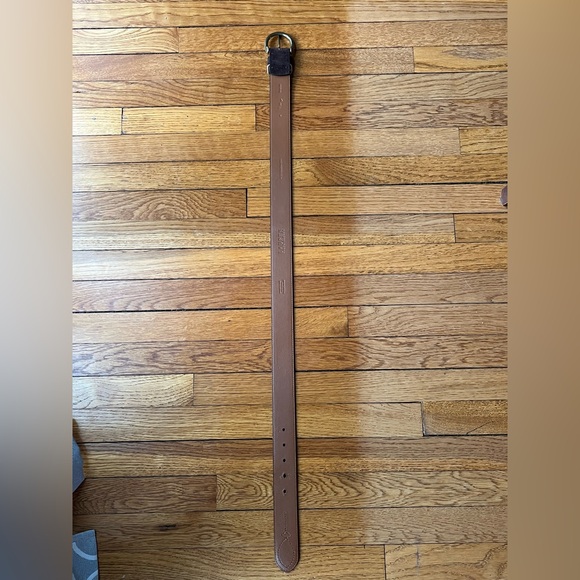 Lauren Ralph Lauren Belt Womens Small Brown Suede Solid Brass Buckle Leather - Picture 7 of 7